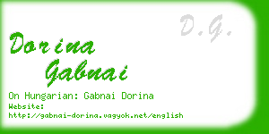 dorina gabnai business card